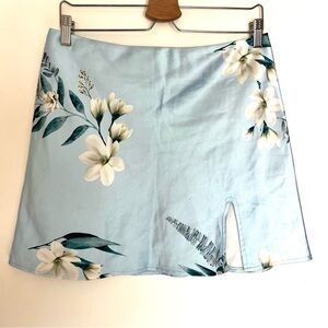 NWOT Princess Polly Baby Blue Mini Skirt